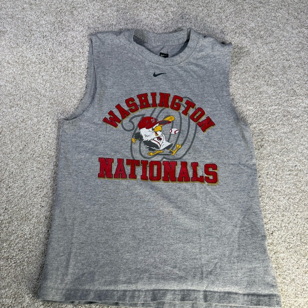 Team Nike MLB Washington Nationals Mens Size Small Tank Top